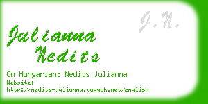 julianna nedits business card